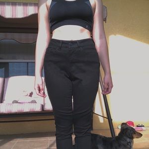 Black petite skinny jeans